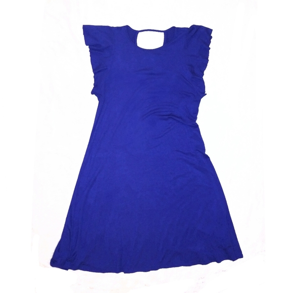 Three Dots Ruffle Cap Sleeve Dress - Picture 2 of 7